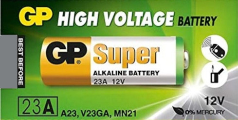 batería alcalina 23A